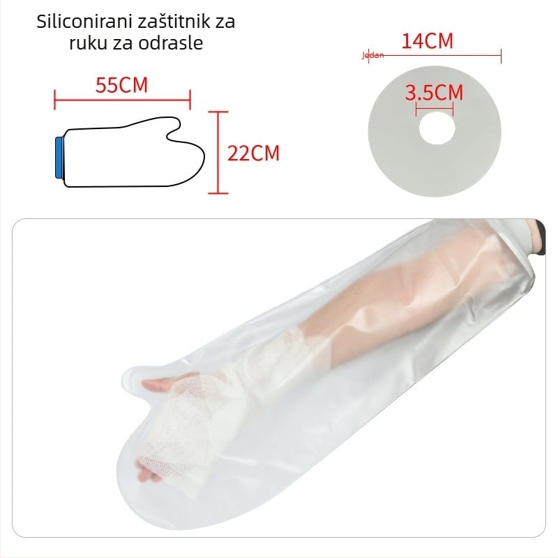 Vodootporna zaštitna maska za kupanje za gips – silikon + PVC, 200 g, za odrasle i djecu, pogodna za plažu, kupanje i tuširanje
