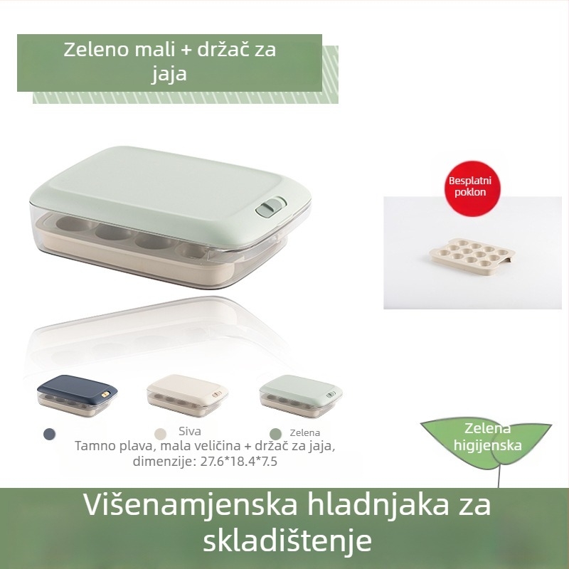 Kutija za knedle od plastike – zatvorena za očuvanje svježine, pogodna za zamrzivač, kuhinjsko skladištenje