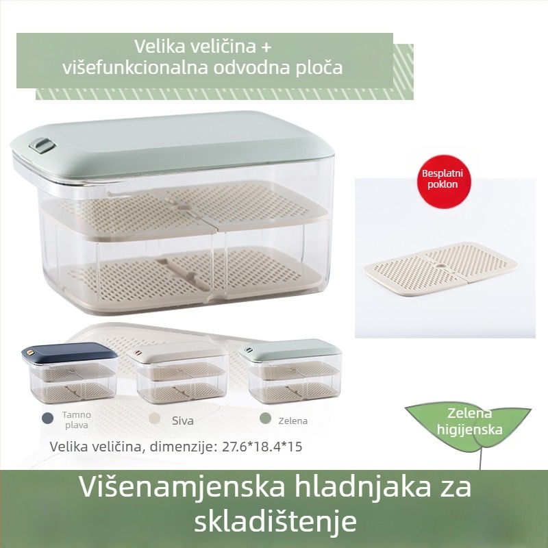 Kutija za knedle od plastike – zatvorena za očuvanje svježine, pogodna za zamrzivač, kuhinjsko skladištenje