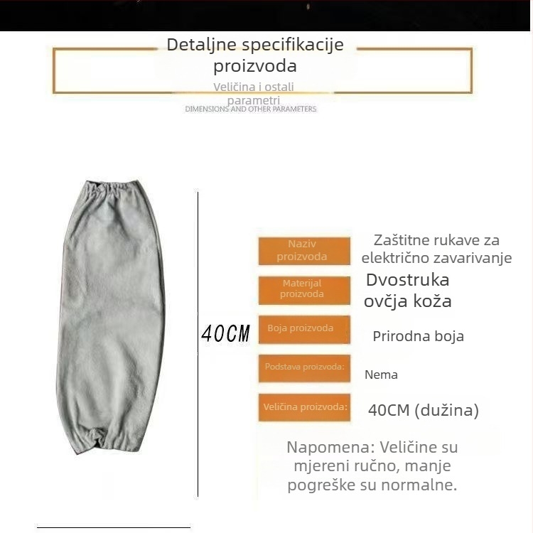 Kožni rukavi za zavarivanje – visoka temperaturna otpornost, debeli dizajn, otporni na habanje