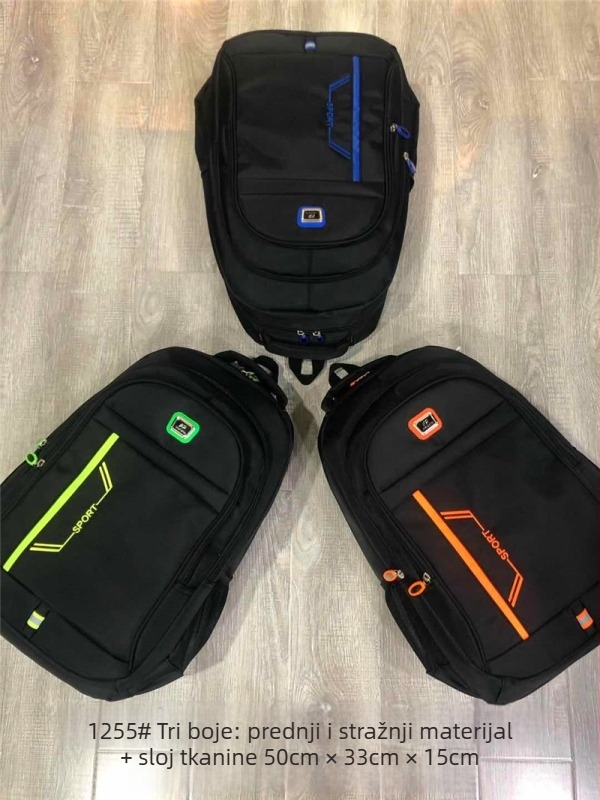 51m ruksak s otiskom loga, unisex, 36-55L, gradski minimalistički stil, zakrivljene naramenice, mogućnost prilagodbe