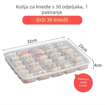 Kutija za knedle s poklopcem, plastika za hranu, prijenosna, skladištenje, očuvanje svježine