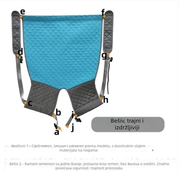 Remen za prijenos starijih iz kreveta – BUYHAO poliester, 230 g, za njegu