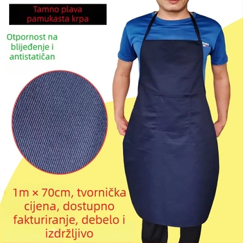 Teliheng pamučno-poliesterska pregača sa rukavima, otporna na habanje i ojačana, za tvornicke operacije (Težina 60–200; mehanička obrada; pejzažno uređenje; tekstilna industrija)