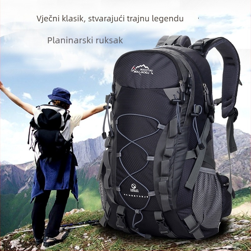 Putni ruksak od Oxford materijala, kapacitet 36–55L, prozračan, vodootporan, otporan na habanje, protiv krađe
