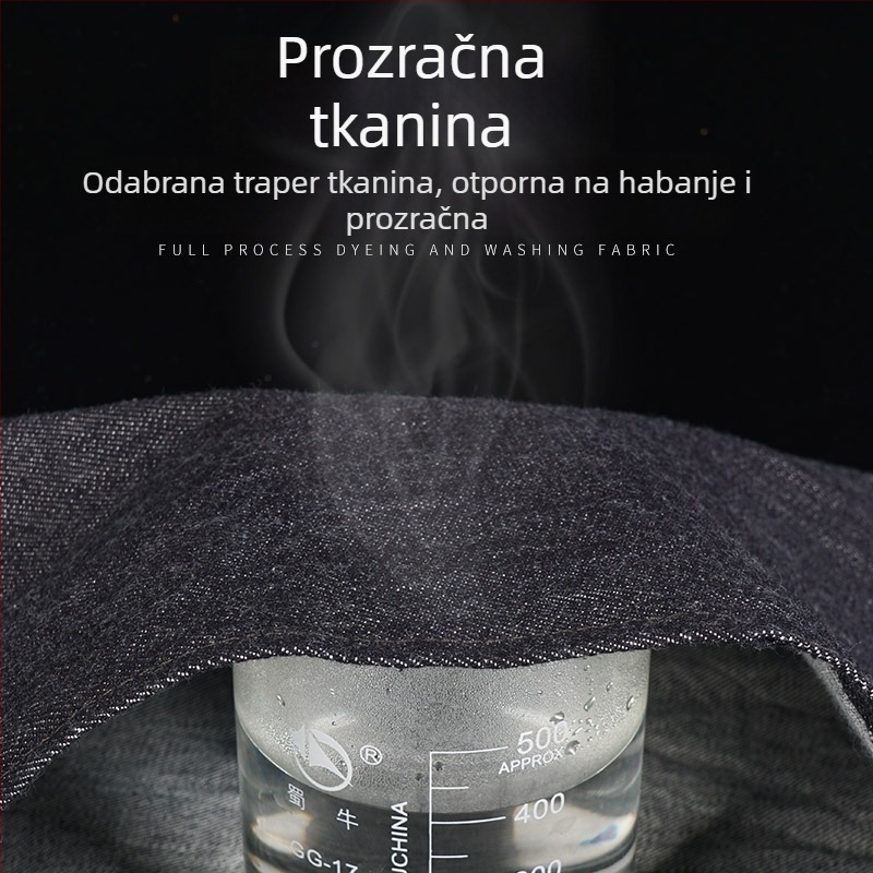 Denim pregača za zavarivanje, unisex, strukna pregača za posao, debela i otporna na habanje, veličine 90×60 cm, 100×70 cm, 110×75 cm