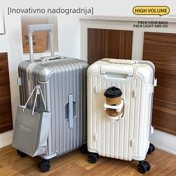 Unisex višenamjenski putni kovčeg velikog kapaciteta — otvor s aluminijskim okvirom, ABS+PC materijal, vodootporan, otporan na habanje, protiv krađe, mokro/suho odvajanje, univerzalni kotači, 4 kg, običan kombinacijski zaključavač, za poslovna putovanja