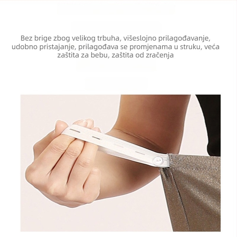 Zaštitno od zračenja za trudnice, s Bellybandom i unutarnjim šortkama, za ured, zaštita za telefon i računalo