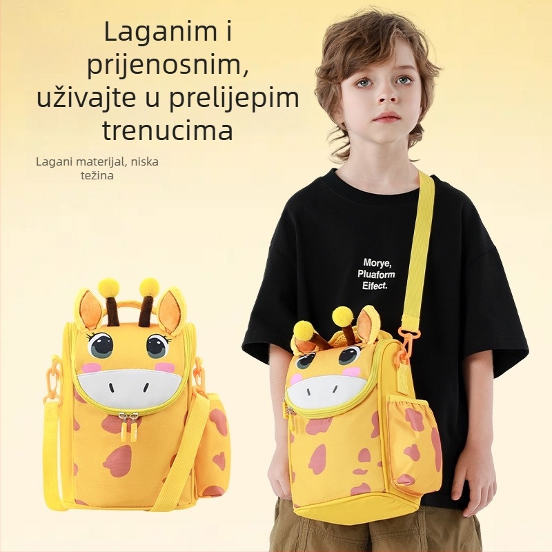 Unisex termo torba za obrok za osnovnu školu s naramenicom, Oxford tkanina, vodootporna i nepropusna, motiv crtić Jednorog