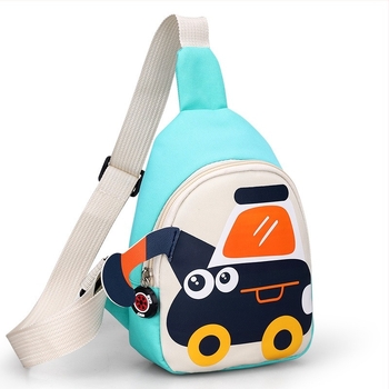 Dječja crossbody torba s dizajnom bagra, anime uzorak, vodootporna, ultralakа, proširiva