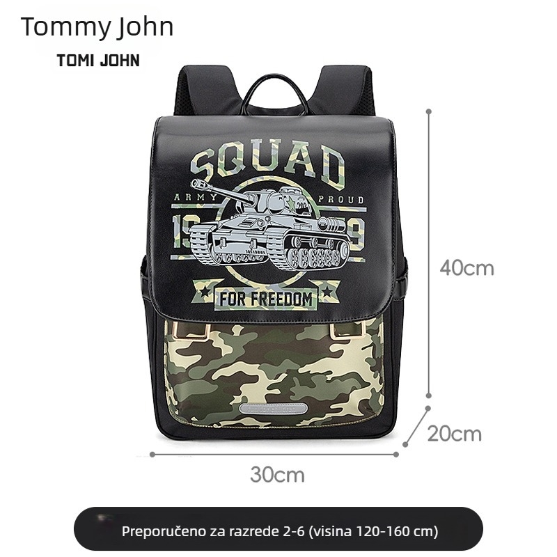 Tomi John's nova dječja školska torba za učenike osnovne škole, smanjuje opterećenje, štiti kralježnicu, sprječava padove, ruksak sladak dizajn