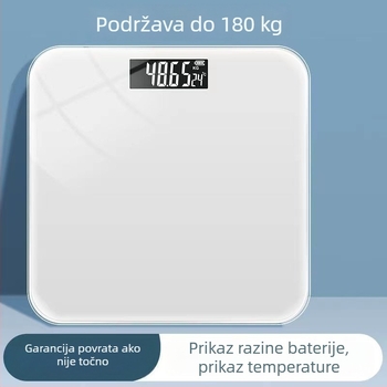 Digitalna vaga za odrasle, punjiva baterija, mjerenje težine, maksimalna nosivost 360