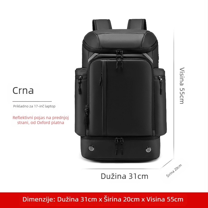 Outwalk Outdoor ruksak za kampiranje s geometrijskim uzorkom, Oxford tkanina, muški vojni stil za planinarenje, šifra 7716-1, prozračan i vodootporan