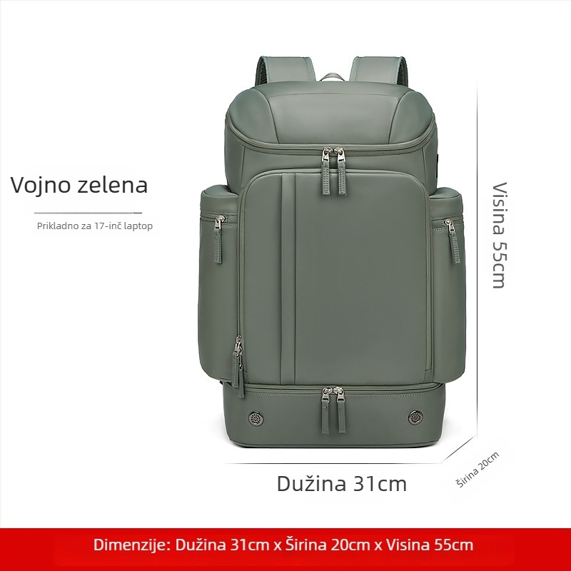 Outwalk Outdoor ruksak za kampiranje s geometrijskim uzorkom, Oxford tkanina, muški vojni stil za planinarenje, šifra 7716-1, prozračan i vodootporan