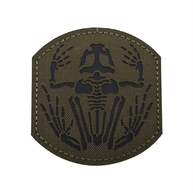 Back Hand nylon Velcro narukvica s motivom lubanje žaba, reflektirajuća i svjetleća