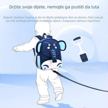 Torba za vrtić s karikaturnim uzorkom — Materijal: diving cloth; Uzorak: cartoon; Prozračna, Vodootporna, Otporna na habanje