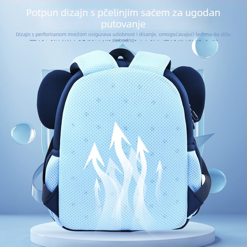 Torba za vrtić s karikaturnim uzorkom — Materijal: diving cloth; Uzorak: cartoon; Prozračna, Vodootporna, Otporna na habanje