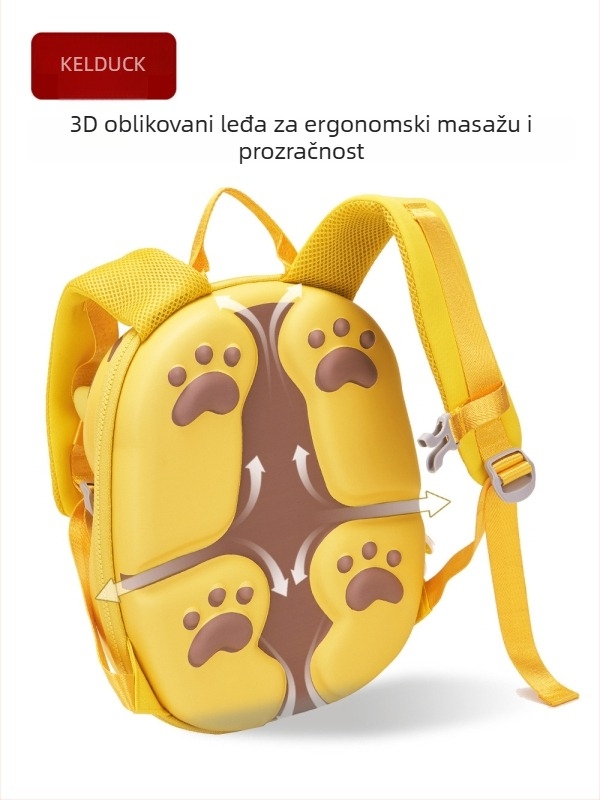 Dječji školski ruksak od EVA: prozračan, vodootporan, smanjuje opterećenje, uzorak životinja