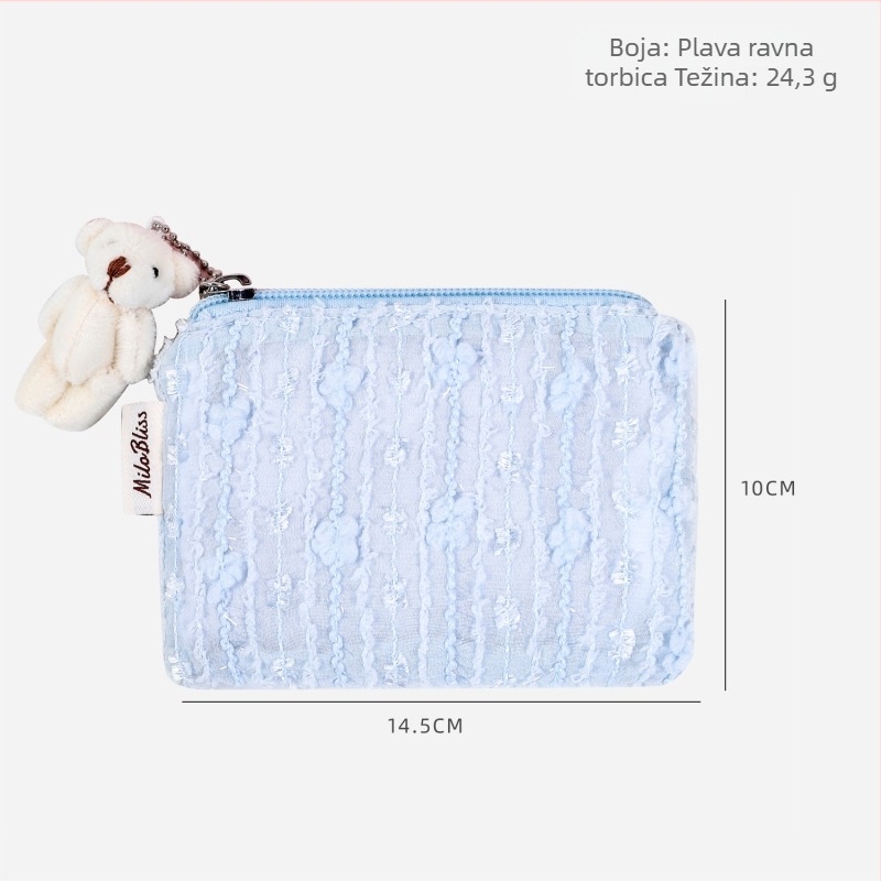 Novčanik za novčiće - Urbana jednostavnost, ženski dizajn, poliesterska konstrukcija, proljeće 2025