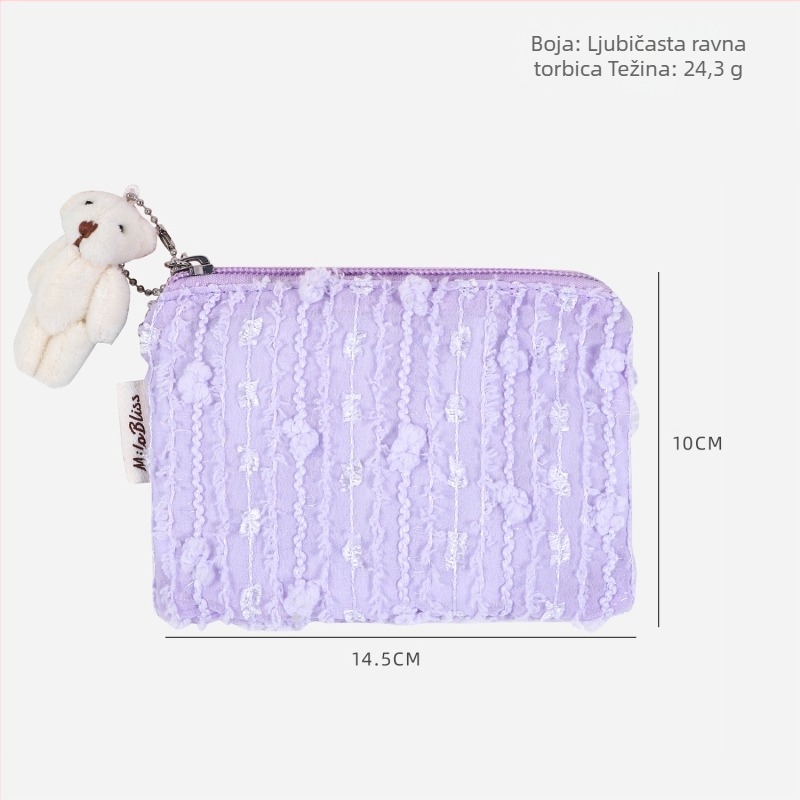 Novčanik za novčiće - Urbana jednostavnost, ženski dizajn, poliesterska konstrukcija, proljeće 2025