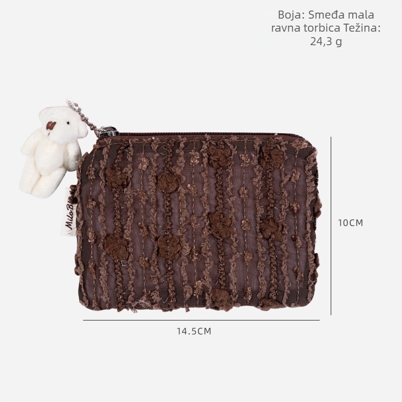 Novčanik za novčiće - Urbana jednostavnost, ženski dizajn, poliesterska konstrukcija, proljeće 2025