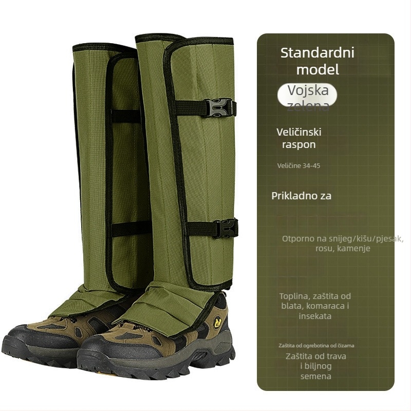 TPU navlaka za cipele, duga cijev, unisex, za zimsko/jesensko planinarenje po snijegu i pijesku