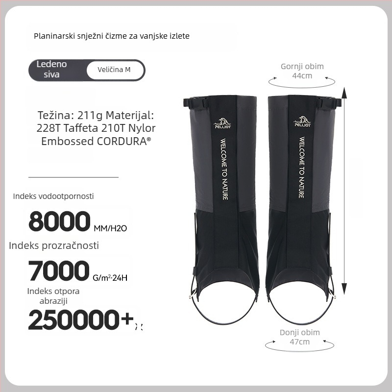 Cordura snježne gaitere za odrasle – zaštita listova, alpinizam, planinarenje i kampiranje, vodootporno Taslan/Nylon