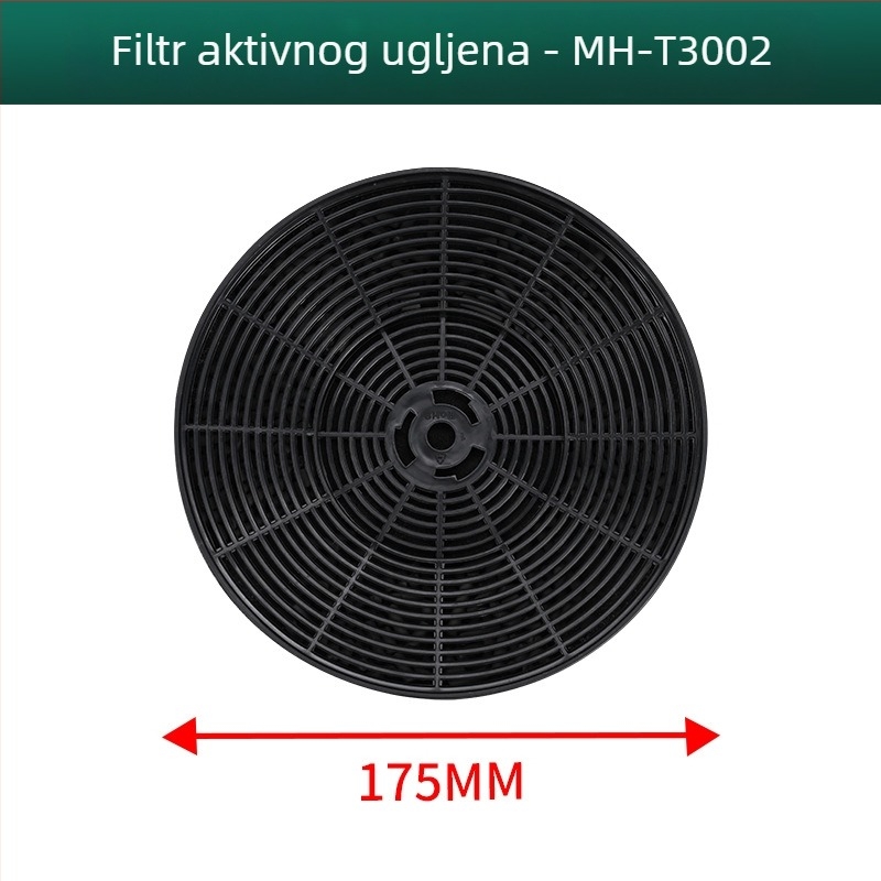 Manhe Filter aktivnog ugljika za kuhinjsku napa, unutarnja cirkulacija pročišćavanja, površinska montaža, model Activated carbon