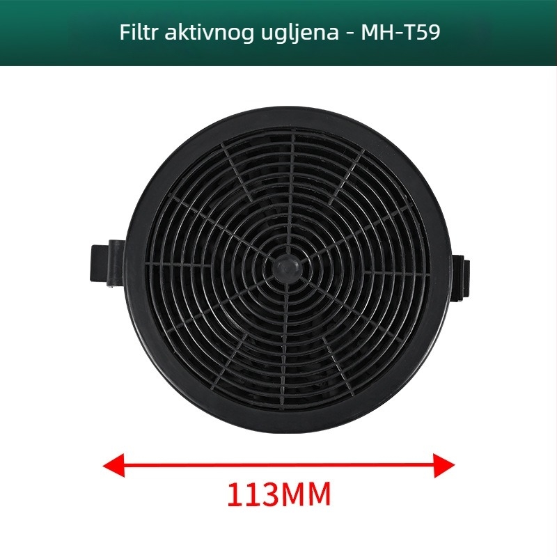Manhe Filter aktivnog ugljika za kuhinjsku napa, unutarnja cirkulacija pročišćavanja, površinska montaža, model Activated carbon
