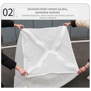 Prozračna ton torba za prijevoz vode, škampi, pijeska i mulja; kvadratnog oblika; materijal: izdržljiva mrežasta tkanina; kapacitet: više veličina; marka Kaixiu