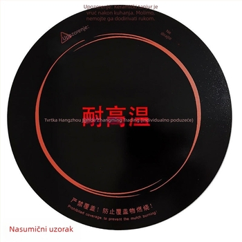 Staklena ploča za grijanje za indukcijski kuhalo, okruglog oblika, mikrokrystalna ploča – dodatak za električnu keramičku ploču