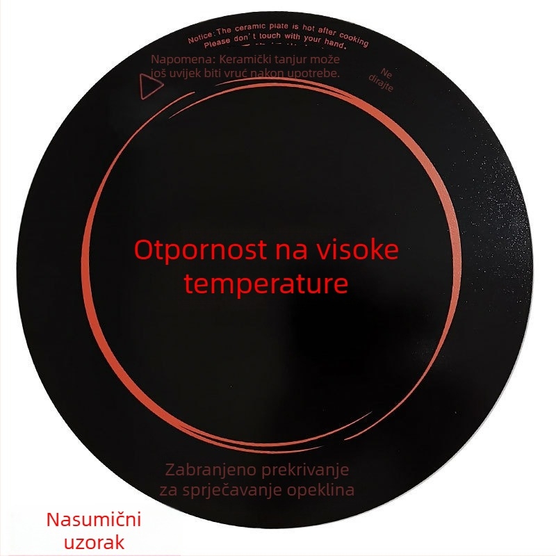 Staklena ploča za grijanje za indukcijski kuhalo, okruglog oblika, mikrokrystalna ploča – dodatak za električnu keramičku ploču