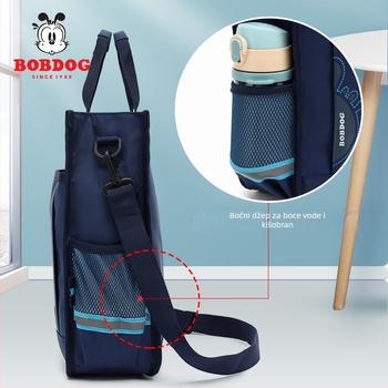 Torba od platna za učenike osnovne škole, crossbody, velika kapaciteta, vodootporna, ultra lagana — Babu Bean