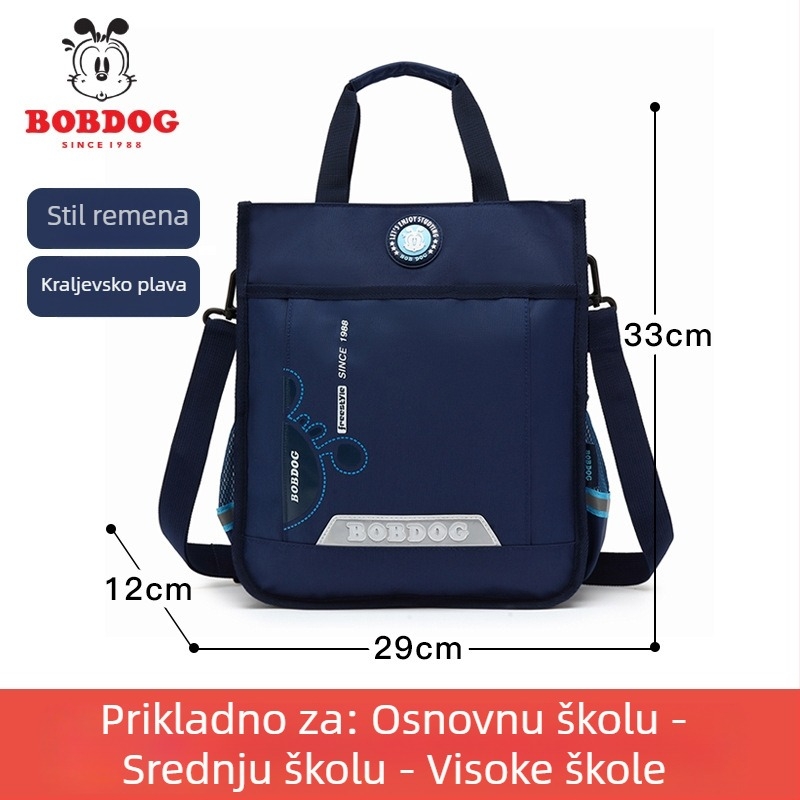 Torba od platna za učenike osnovne škole, crossbody, velika kapaciteta, vodootporna, ultra lagana — Babu Bean