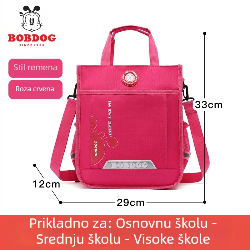 Torba od platna za učenike osnovne škole, crossbody, velika kapaciteta, vodootporna, ultra lagana — Babu Bean