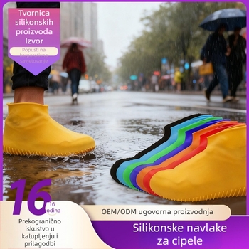 Silikonske navlake za cipele za kišu, vodootporne, protuklizne, otporne na habanje, debeli, za muškarce i žene, za vanjsku upotrebu
