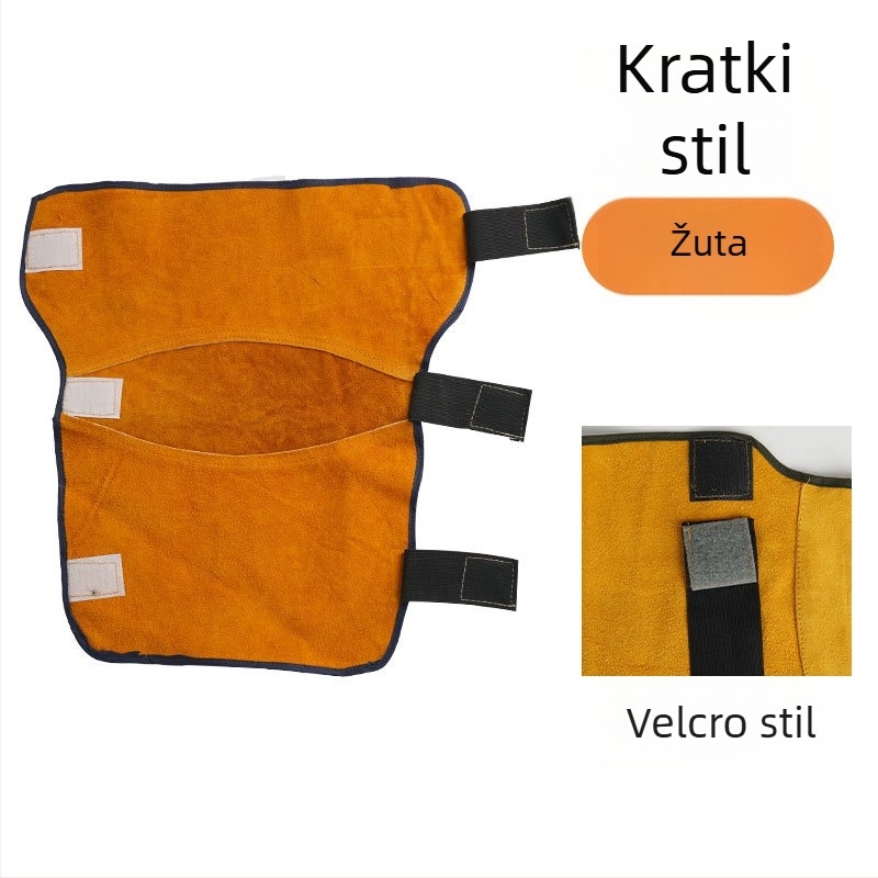 Zavarivački koljenji štitnici od kože krave, 400 g, za zavarivanje, rezanje i brušenje