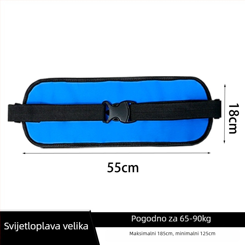 Kaixiu sigurnosni pojas za kolica – poliesterni pojas i poliester sigurnosno uže, duljina 55 cm