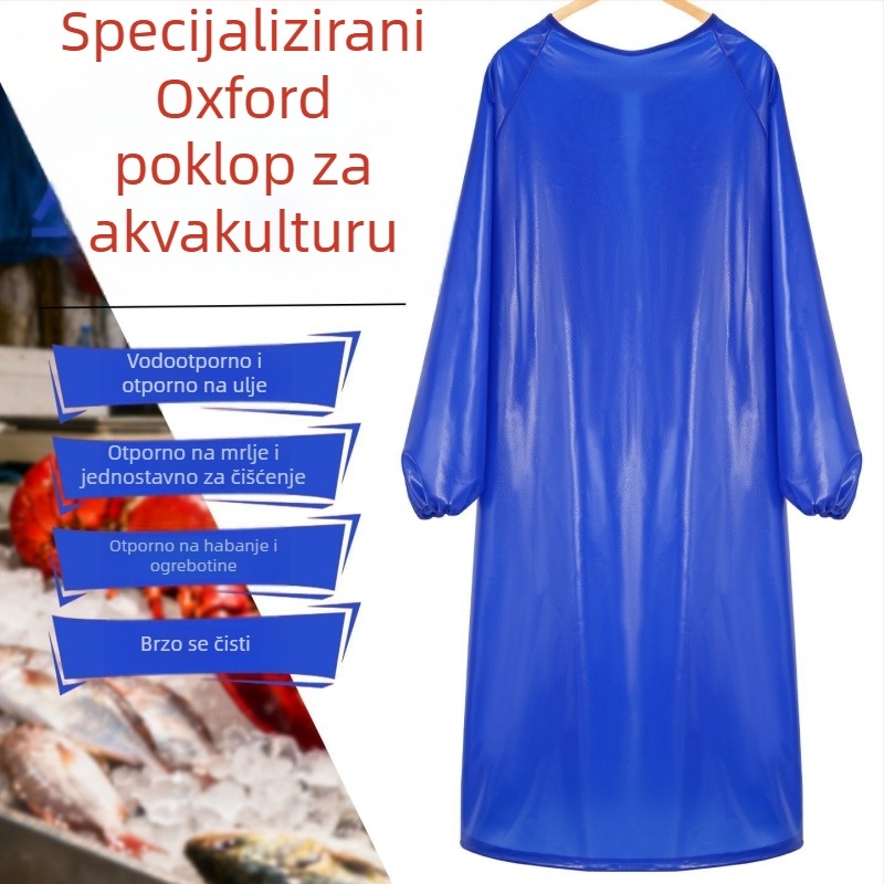 Otporna vodootporna pregača za preradu mesa i plodova mora, materijal: goveđa tetiva, 800 g, otporna na kiseline i lužine