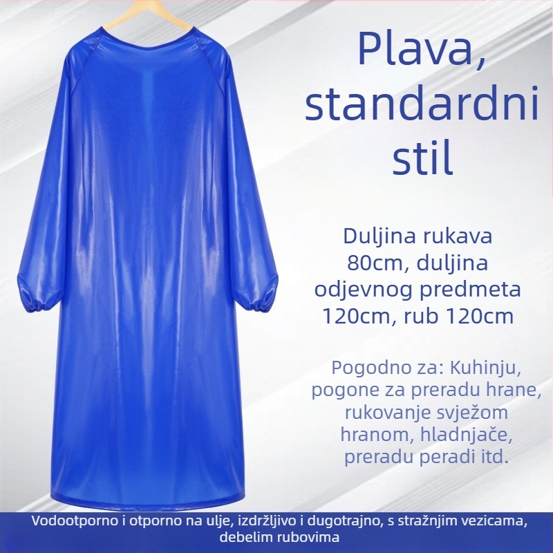 Otporna vodootporna pregača za preradu mesa i plodova mora, materijal: goveđa tetiva, 800 g, otporna na kiseline i lužine