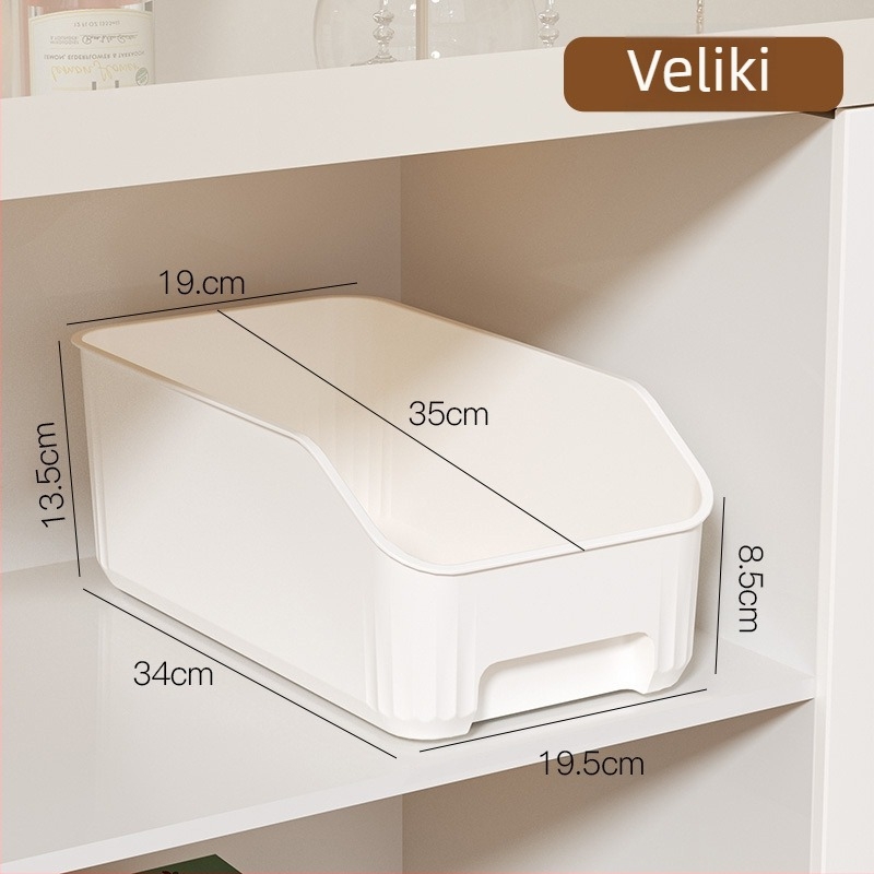 Plastična košara za skladištenje u ormaru, japanski stil, kapacitet 18 L, funkcija skladištenja, mogućnost tiskanja logotipa
