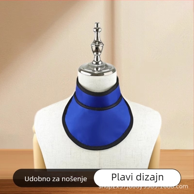 Jednodelni olovni štitnik za vrat s gelnim premazom za zaštitu od zračenja CT-a u usnoj šupljini, 0.5 mmpb, 200 g, model 20250329