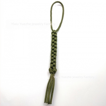 Xinwang Pleteni paracord privjesak za nož s kukuruznim čvorom, prijenosni, odvojivi hitni kratki užad za preživljavanje na otvorenom