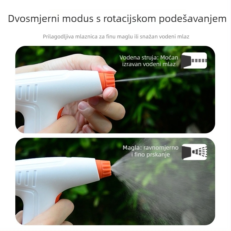Električni sprej za dezinfekciju i zalijevanje, plastični, fina maglica, kapacitet 1 L