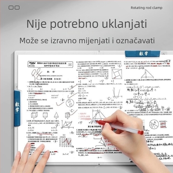 Kuai liwen 4901 Dvostruki vučni štapić za testne listove, okretni klip, PP, A4/A3