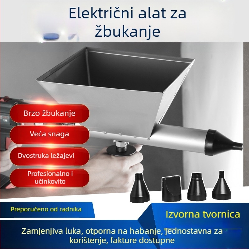 Električni pištolj za cementnu malteru za vrata i prozore, s dizajnom protiv krađe, potpuno automatski alat za ubrizgavanje cementa, težina 1,35 kg, marka Yuguang