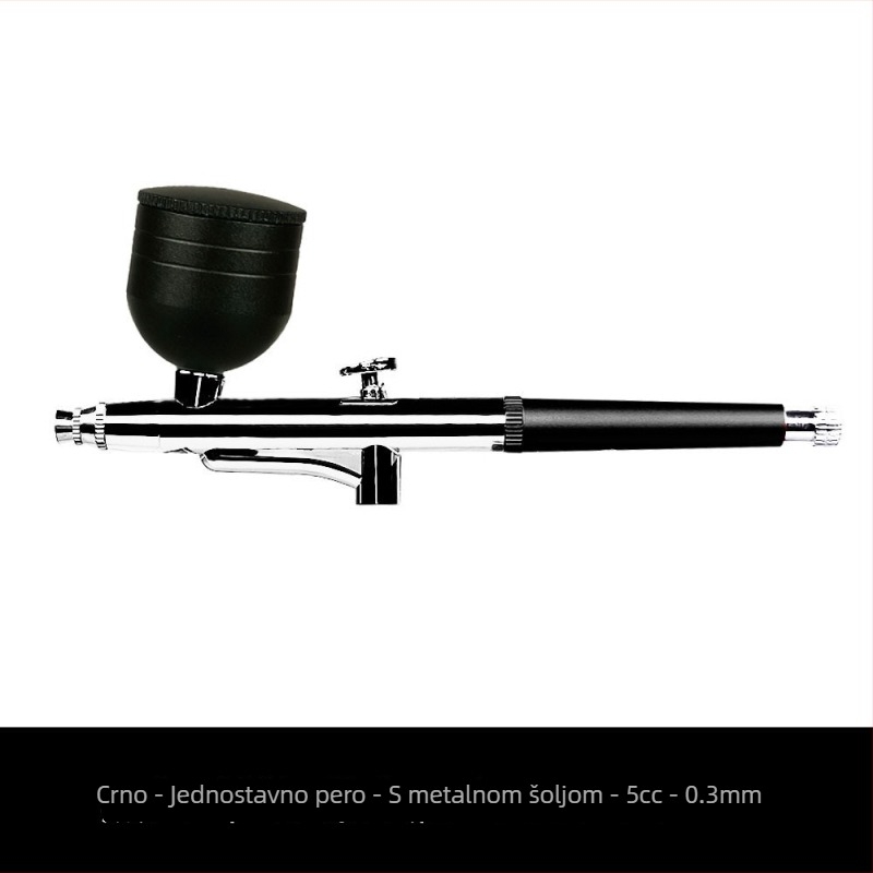 Prijenosna napajana mini električna sprej pena za modeliranje i bojenje – komplet, maksimalni tlak 0.15 MPa, protok 6 ml/min, udaljenost raspršivanja 20–500 mm, širina mlaza 10–50 mm, težina 0.45 kg