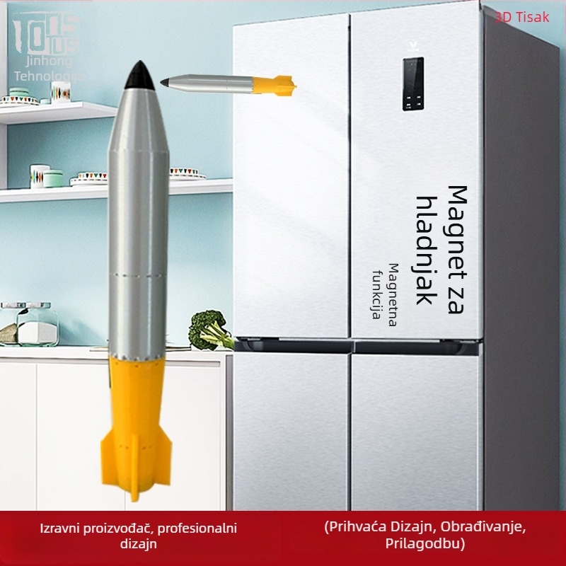 Vojni model AIM-120 Hellfire — PLA 3D ispis, moderni umjetnički stil, privjesak, prilagodba dostupna