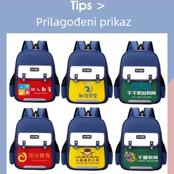 Torba za vrtić s logom – Oxford tkanina, vodootporna, ultralagana, proširiva, remen s zračnim jastučićem