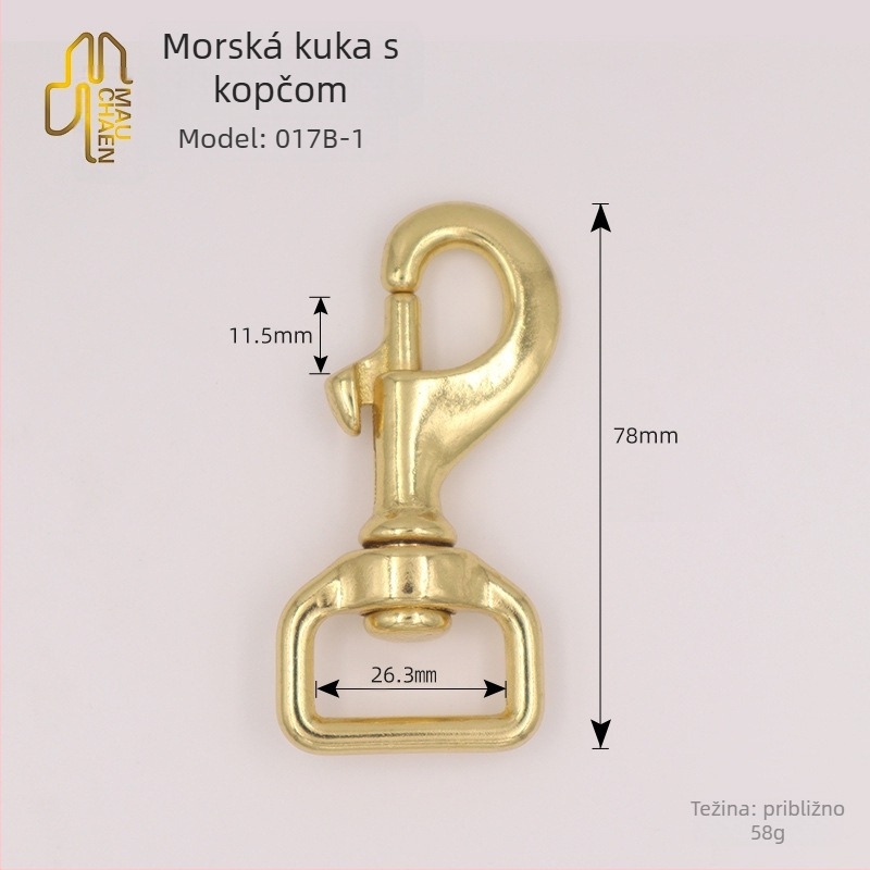 Kuka od mesinga — Model 0172B-017B; Marka Shanghai Maoquan; za pseći pojas i prtljagu